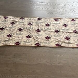 Cream and Burgundy Harry Potter Patterned Fabric/Material